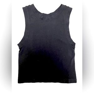 Free People XS/ S fitted black top